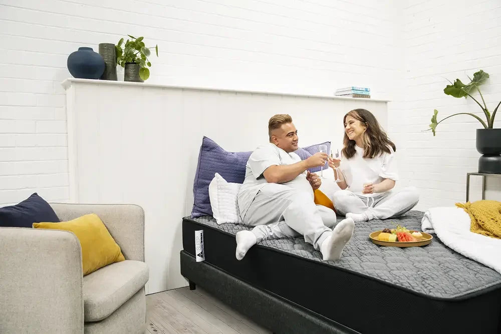 Hlpmedical Sleep Firm Queen mattress with a plush fabric cover and supportive foam layers for restful sleep.