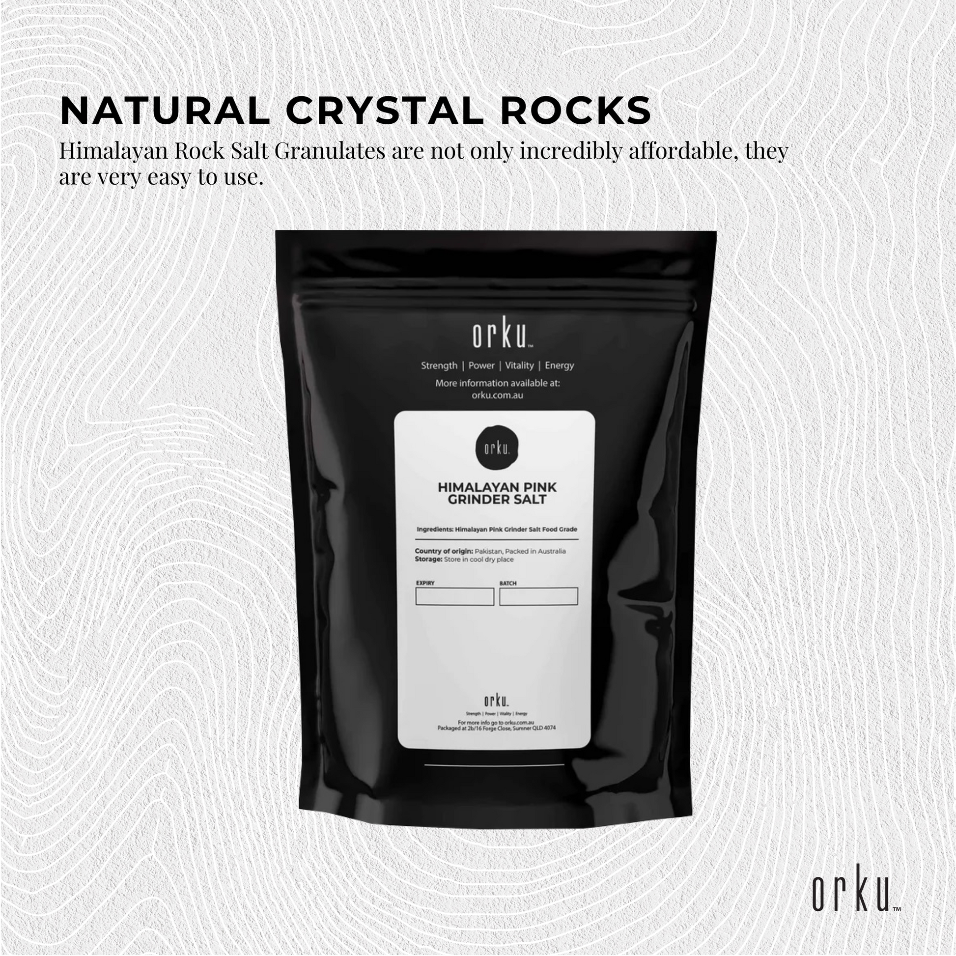Pink Himalayan bath salts in natural crystal rocks from Hlpmedical, ideal for spa therapy and body scrubs in bath and body routines.