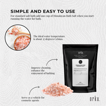 Hlpmedical 1kg pink Himalayan bath salts with natural crystal rocks for spa therapy and body scrubbing in health and beauty.