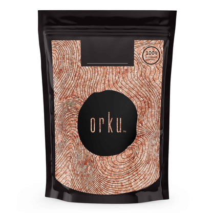Pink Himalayan bath salts in natural crystal rocks for spa therapy, designed for relaxing bath and body rejuvenation.