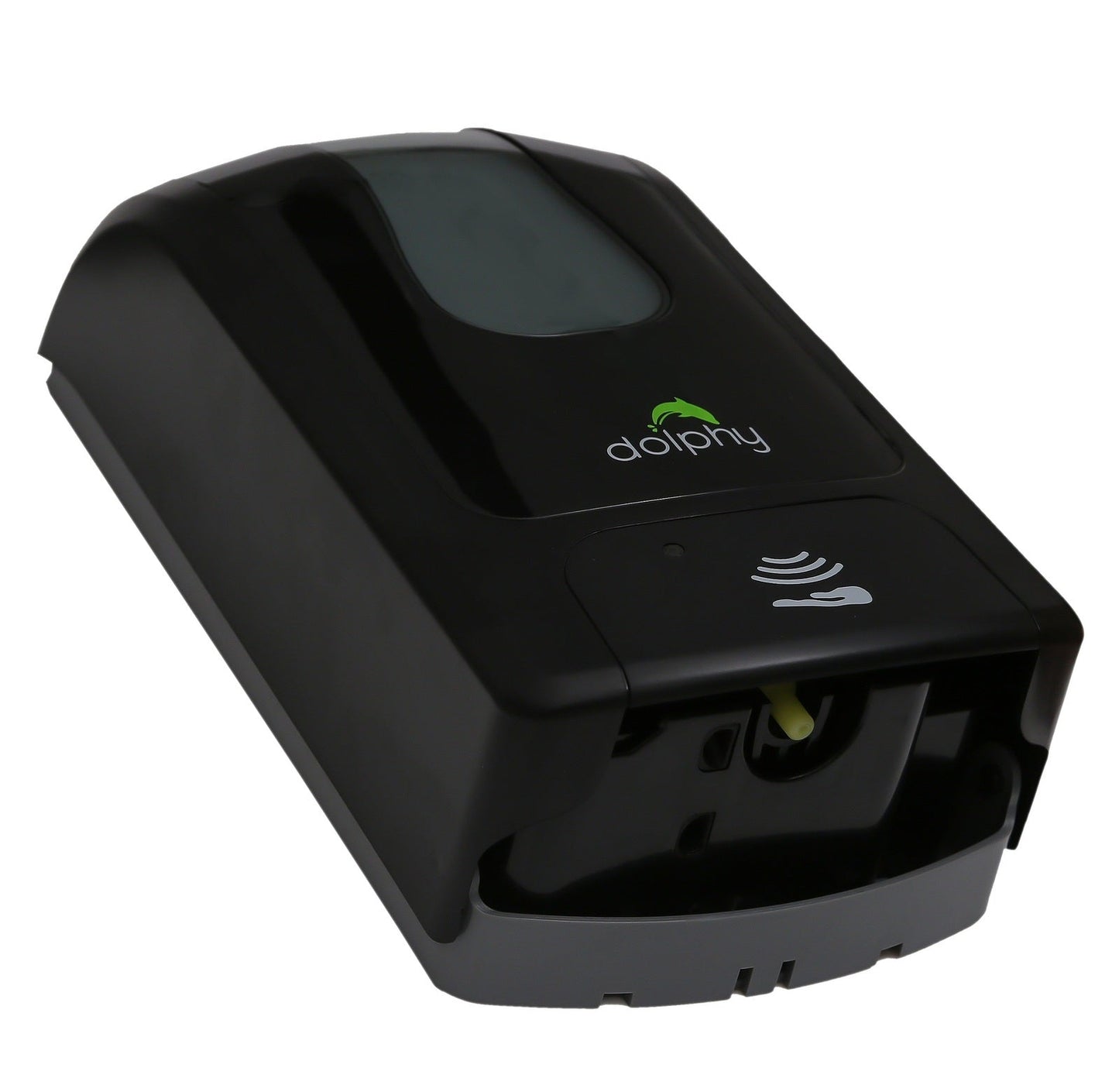 Hlpmedical automatic soap sanitizer dispenser in black, 1000ml, for touchless hand hygiene in bathroom or kitchen settings.