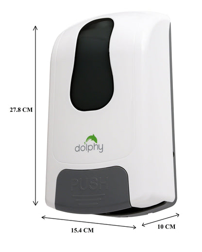 White Hlpmedical manual soap sanitizer dispenser, 1000ML, designed for hand soap and body wash in health and beauty settings.