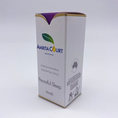 Amrita Court Pure and Essential Oils Peaceful Sleep 10ml bottle, natural fragrance for relaxation, by Hlpmedical in health and beauty collection.