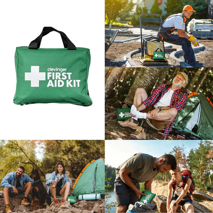 Hlpmedical 210-piece deluxe medical first aid kit with bandages, antiseptics, and medical supplies for health and safety.