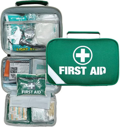 Hlpmedical 3-pack premium first aid kits with 258 pieces, travel medical set for family safety and emergency health care.