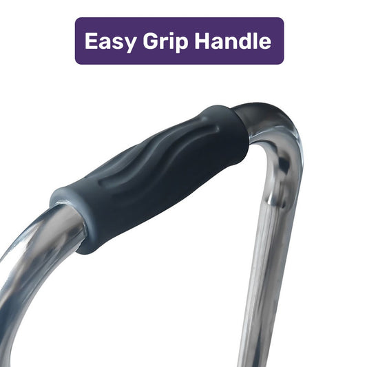 Hlpmedical Equipmed bath and shower assistance step with handle height adjustment, supporting up to 150kg for mobility and safety.