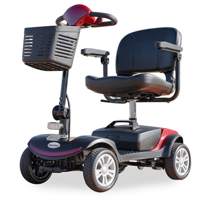 Hlpmedical EQUIPMED electric mobility scooter, 4-wheel folding design, portable power wheelchair for enhanced mobility and independence.