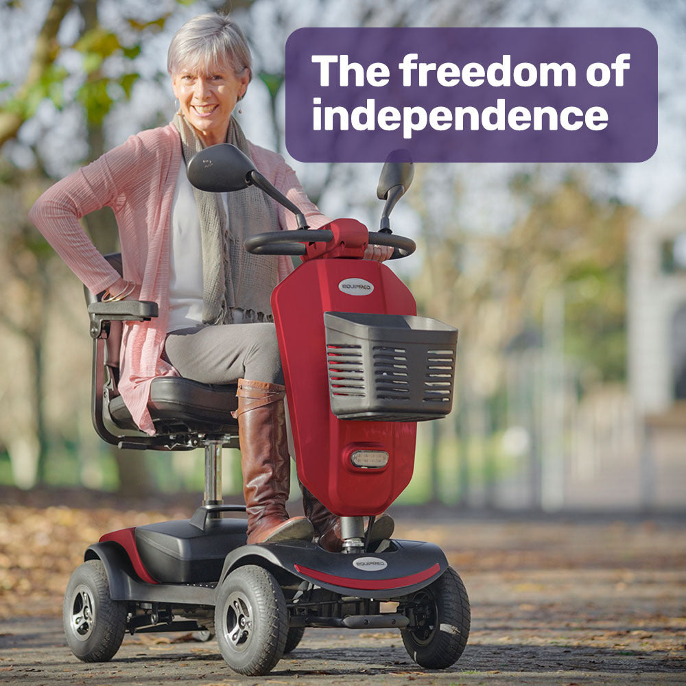 Hlpmedical EQUIPMED mobility scooter for elderly, electric motorized 4-wheel design for older adults' mobility and independence