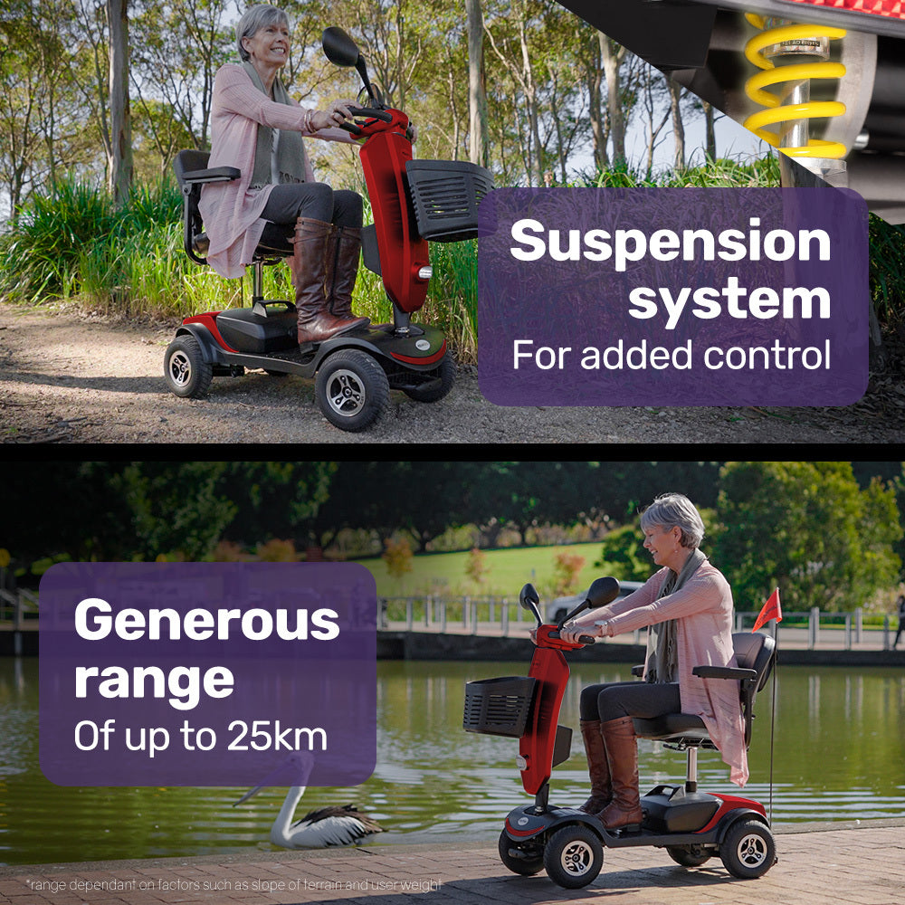 Hlpmedical EQUIPMED mobility scooter for elderly, motorized electric four-wheeled scooter for older adults' mobility assistance