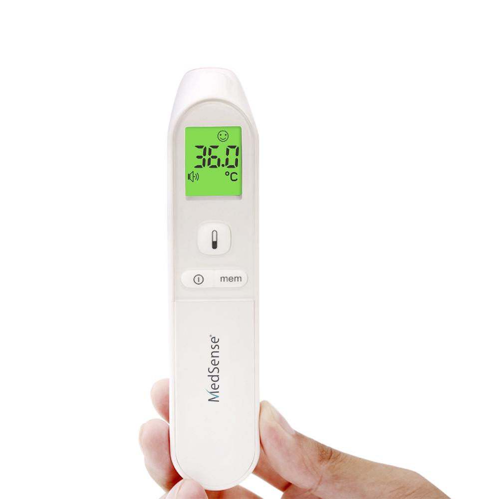 Hlpmedical MedSense Infrared Forehead Thermometer TF01 for accurate temperature measurement in health and wellness.