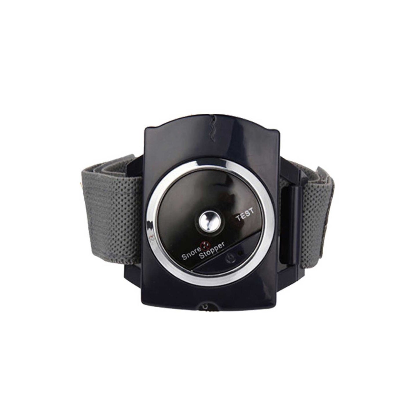 Hlpmedical anti-snoring aid stop watch worn as a wristband, designed to reduce snoring and improve breathing during sleep.