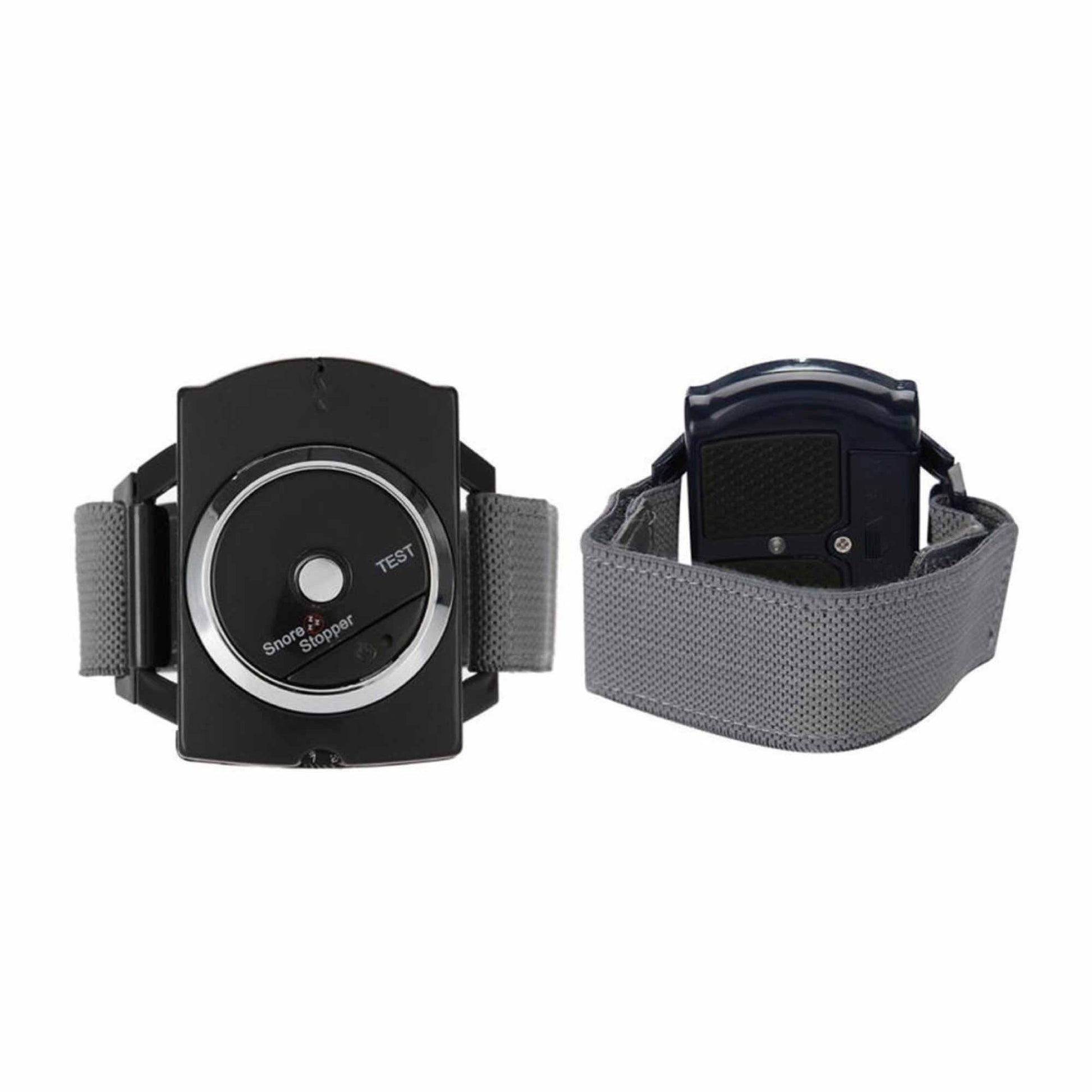 Hlpmedical anti-snoring aid stopper watch wristband for sleep breathing improvement, worn on the wrist to reduce snoring.