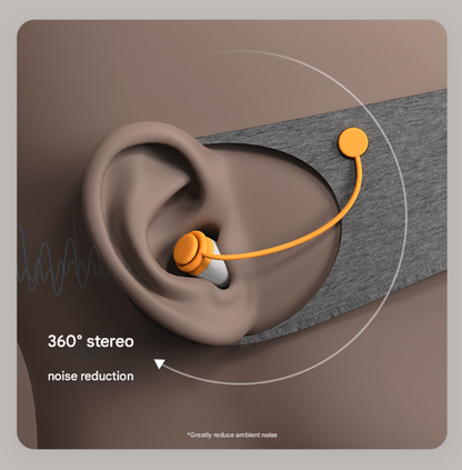 Grey Hlpmedical 2-in-1 blackout sleep mask with built-in noise-reducing earplugs for comfortable, undisturbed rest.