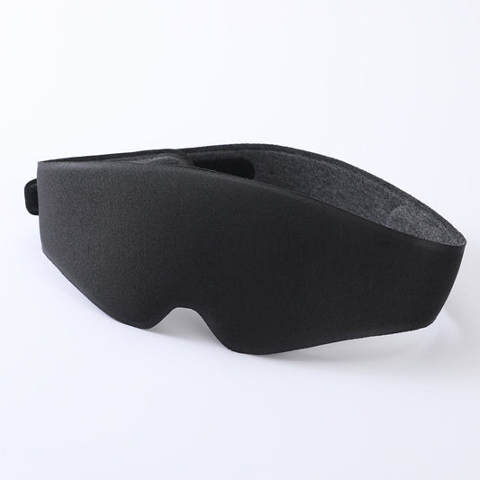 Hlpmedical 2pcs 3D Contour Blackout Sleep Mask showing ergonomic design, adjustable strap, and total darkness for comfortable sleep