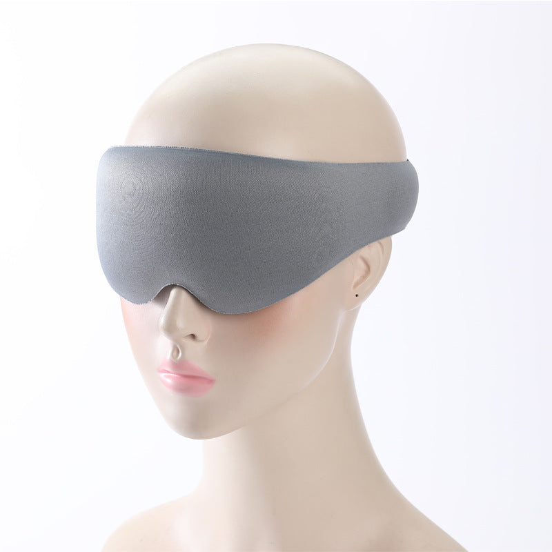 Two black 3D contour blackout sleep masks by Hlpmedical with adjustable straps for comfortable, total darkness and restful sleep.