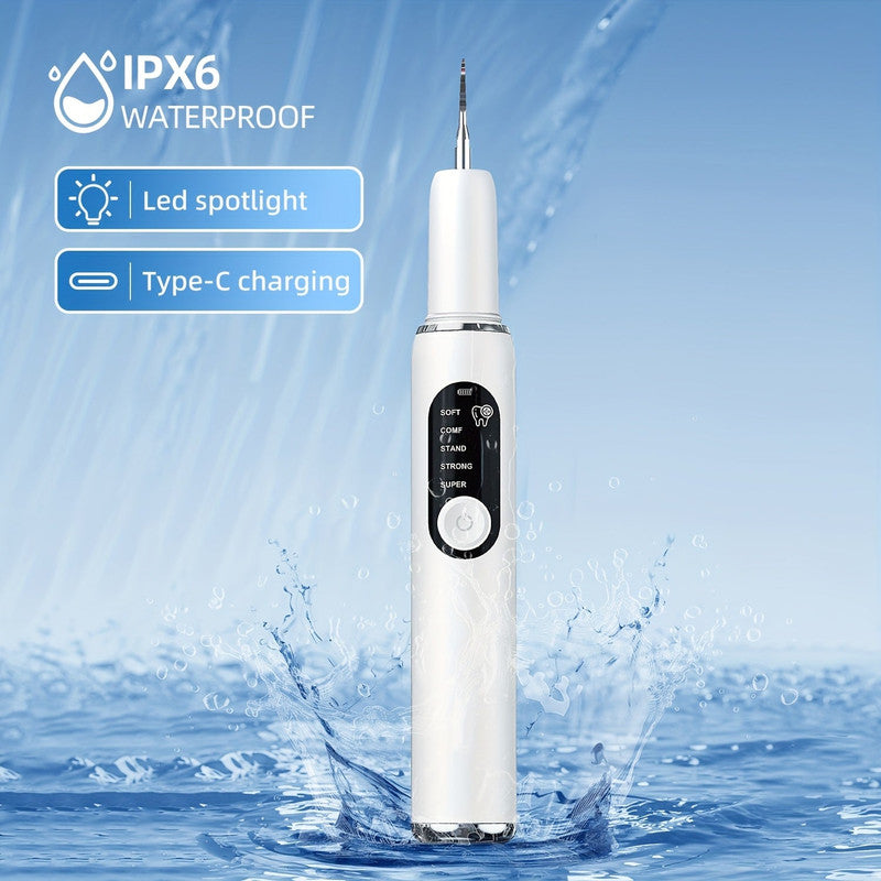 Hlpmedical rechargeable electric tooth cleaner with LED light and five cleaning modes, designed for effective oral wellness.