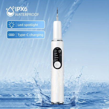 Hlpmedical rechargeable electric tooth cleaner with LED light and five cleaning modes, designed for effective oral wellness.