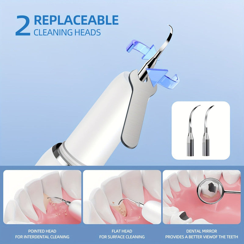 Hlpmedical electric rechargeable tooth cleaner with LED light and five modes, designed for improved oral hygiene.