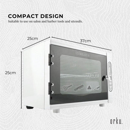 Hlpmedical Orku 10L UV steriliser box for sanitising salon tools and beauty equipment, compact sterilizer for health and beauty use.