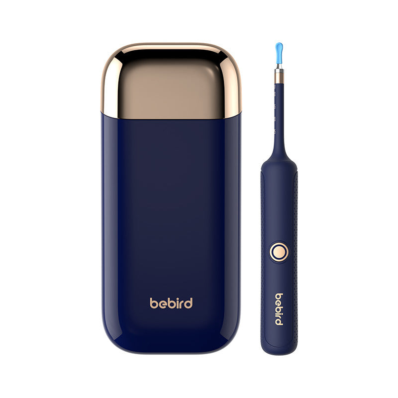 Hlpmedical Smart Visual Ear Cleaner with HD endoscope and precision tweezers in blue, designed for safe ear cleaning for adults and children.