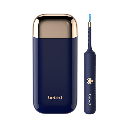 Hlpmedical Smart Visual Ear Cleaner with HD endoscope and precision tweezers in blue, designed for safe ear cleaning for adults and children.