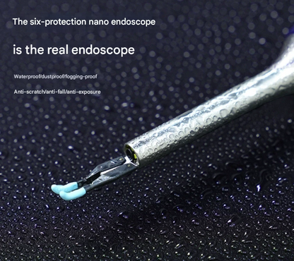 Dark blue Hlpmedical Smart Visual Ear Cleaner with HD endoscope and precision tweezers for safe ear cleaning for adults and children.