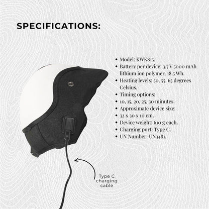 Hlpmedical electric knee massager with rechargeable air compression, heat and vibration for pain relief and relaxation.