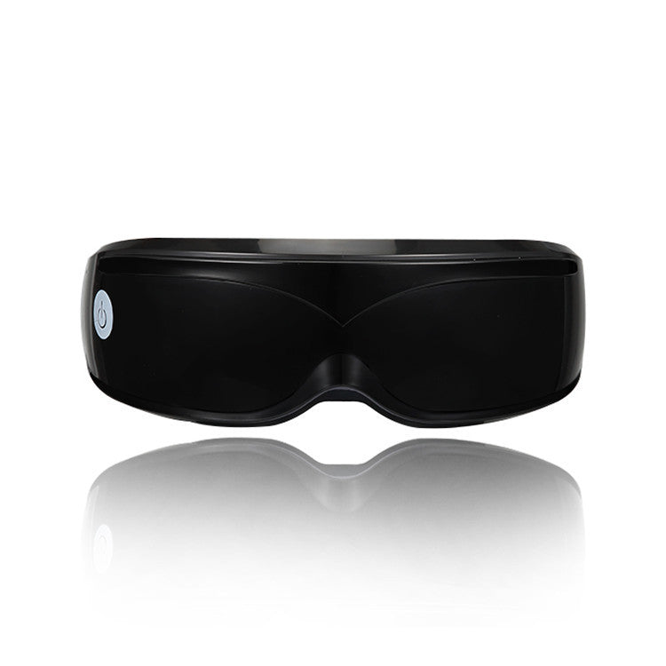 Black Hlpmedical rechargeable heated eye massager with touch control, designed for daily relaxation and eye comfort.
