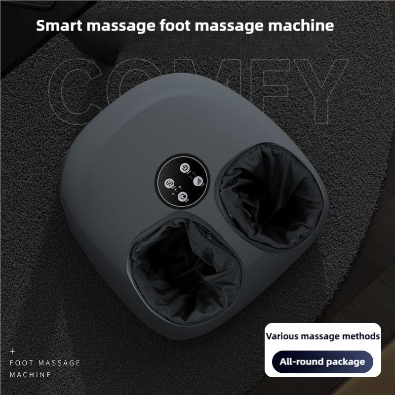 Hlpmedical compact foot massager with heat and timer, featuring deep kneading therapy for relaxation and foot pain relief.