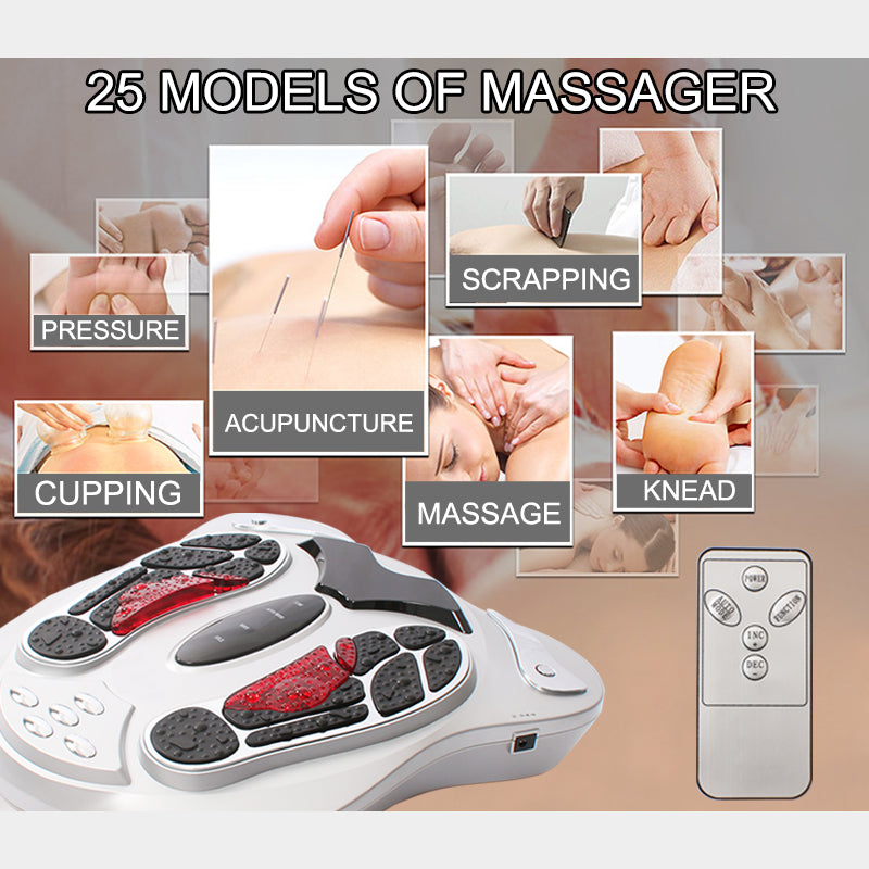 Hlpmedical electromagnetic foot massager with wave pulse massage machine for relaxing foot therapy and improved circulation.