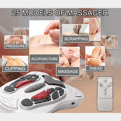 Hlpmedical electromagnetic foot massager with wave pulse massage machine for relaxing foot therapy and improved circulation.