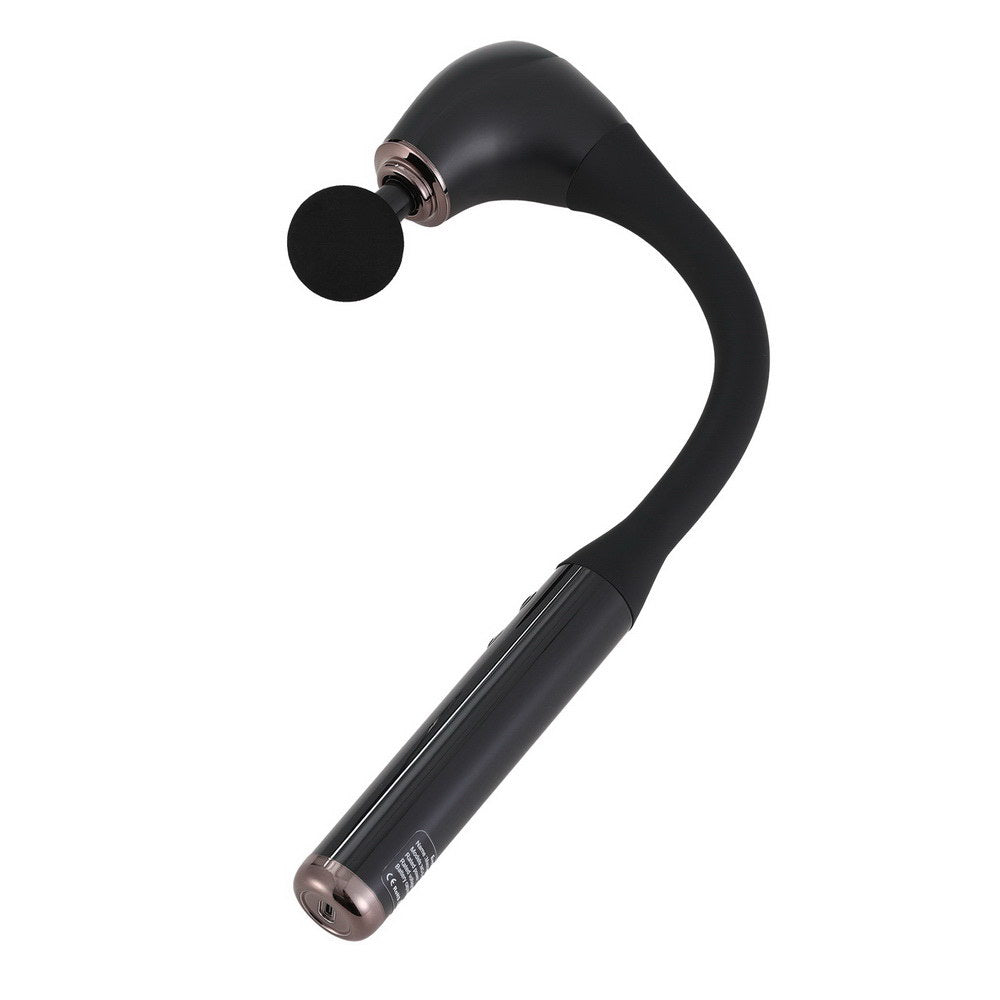 Everfit massage gun by Hlpmedical with U-shaped extended handle and 4 interchangeable percussion heads for relaxation and muscle relief.
