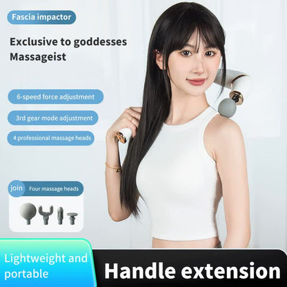 Gray portable Hlpmedical elbow massage gun for muscle relaxation, with 2000mAh battery, in the Health & Beauty massage massagers category.