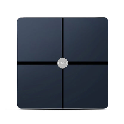 Hlpmedical HALO Advanced full body composition scale for health and wellness, showing digital display with body measurement readings.