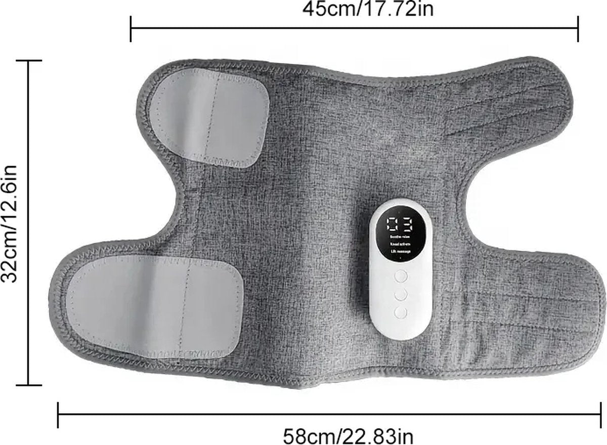 Hlpmedical cordless leg and calf massager with air compression, adjustable intensity, designed to improve blood circulation and relieve leg pain.