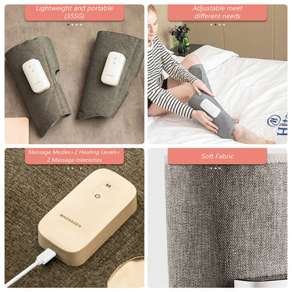 Hlpmedical leg massager with heated air compression for foot and calf massage to improve circulation and relax muscles.