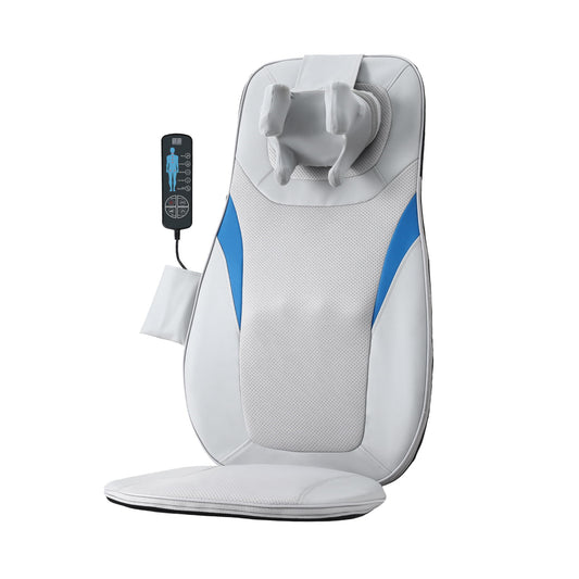 Hlpmedical Livemor Full Back Massage Cushion with 3D kneading and heating for relaxation and pain relief.