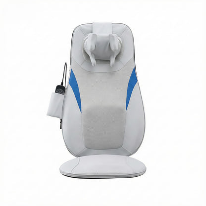 Hlpmedical Livemor full back massage cushion with 3D kneading and heating functions for relaxation and pain relief.