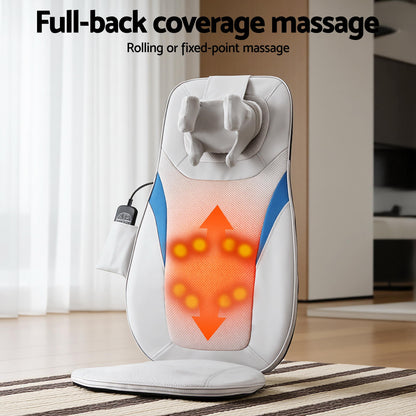 Hlpmedical Livemor full back massage cushion with 3D kneading and heating for relaxation and pain relief.