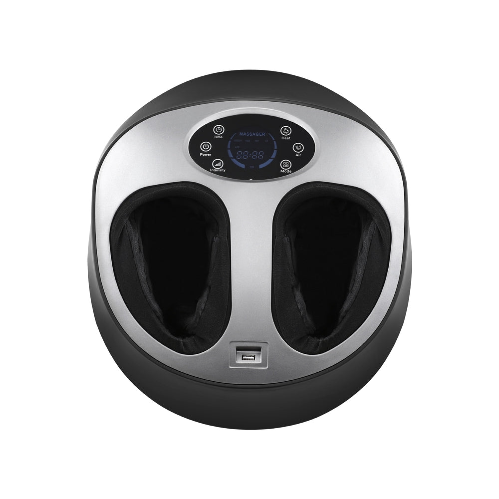 Hlpmedical Livemor heated foot massager with kneading and electric massage functions for relaxing foot therapy.