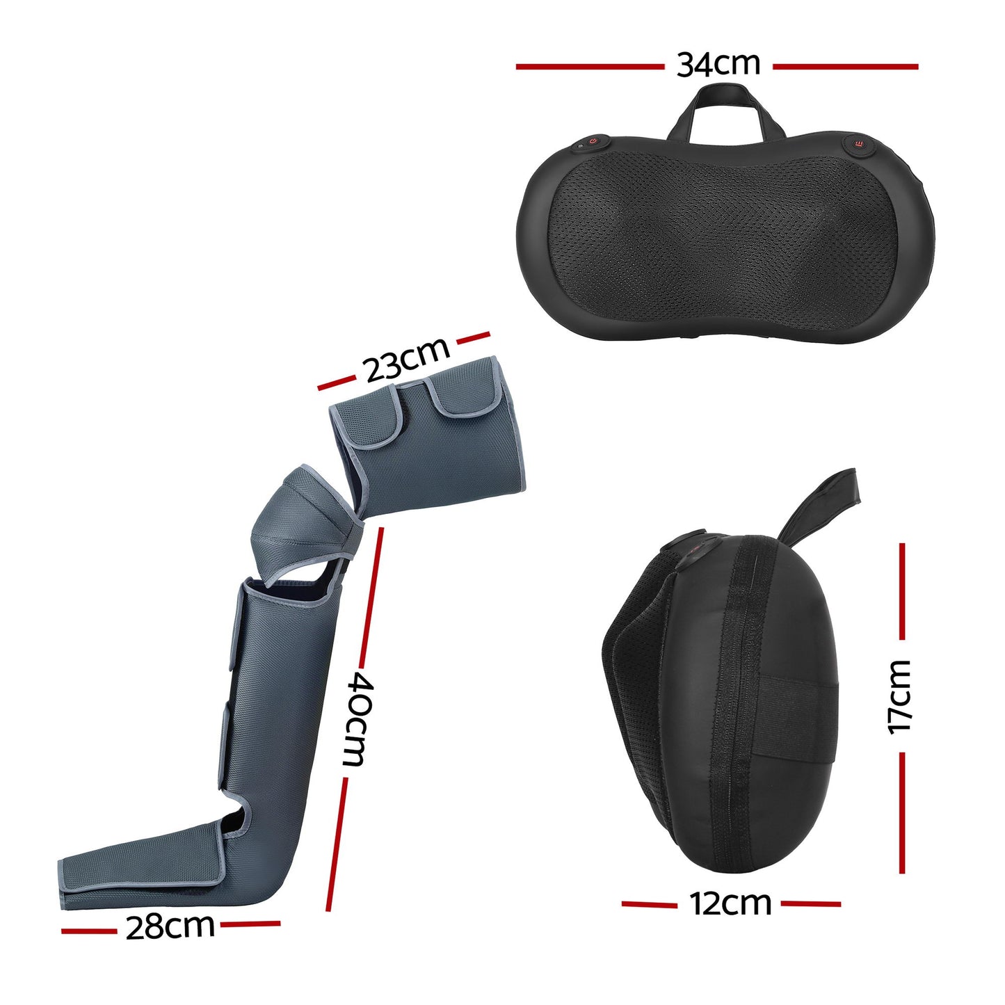Hlpmedical Livemor leg and foot massager with air compression, back and neck massage, and heat therapy for relaxation.