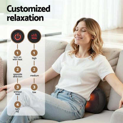 Hlpmedical Livemor leg and foot massager with air compression, back and neck massage, and heat for relaxation and pain relief.