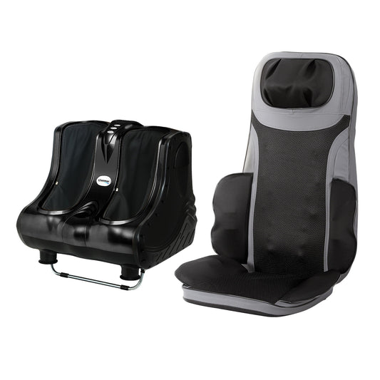 Hlpmedical Livemor massage cushion with heating, calf, and foot massager for relaxing health and beauty therapy.