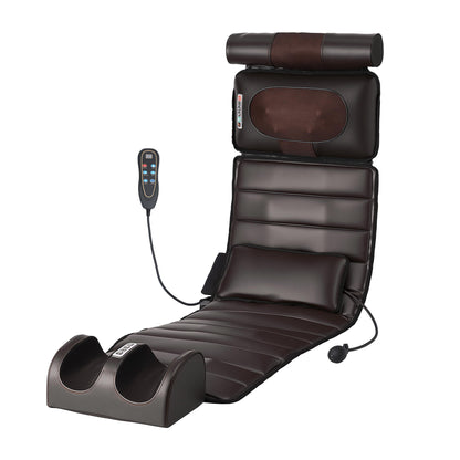 Hlpmedical Livemor massage mat with kneading, heated vibration, and airbag features for neck and foot relaxation.