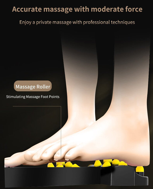 Hlpmedical black luxury automatic foot and calf massager with digital display, adjustable intensity, air compression, shiatsu massage
