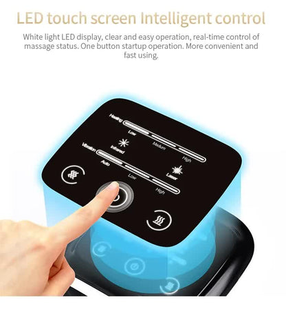 Hlpmedical smart wireless knee massager with heat therapy and vibration for pain relief and relaxation.