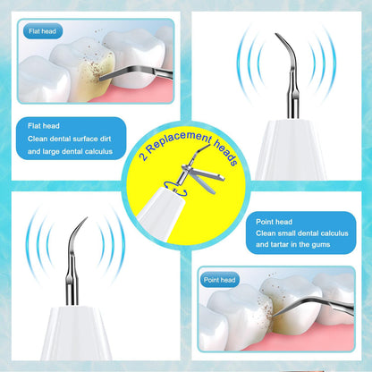 Hlpmedical ultrasonic dental scaler kit for home use, teeth cleaner and tartar remover, in a compact personal oral care device