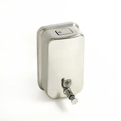 304 stainless steel wall-mounted liquid soap and hand sanitizer dispenser, 1000ml capacity for bathroom, kitchen, or hospital use