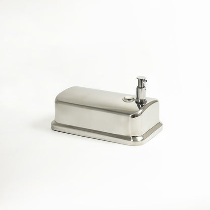 304 stainless steel wall-mounted liquid soap and hand sanitiser dispenser in a bathroom or kitchen setting with a 1000ml capacity.