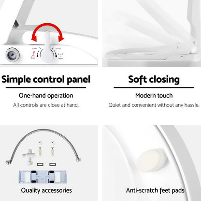 Hlpmedical Cefito non-electric bidet toilet seat cover with auto smart water wash and dry feature, designed for bathroom comfort.